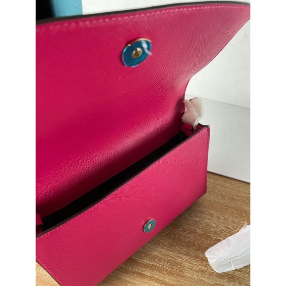 KATE SPADE Carson saffiano leather convertible pink ruby purse - Picture 11 of 14